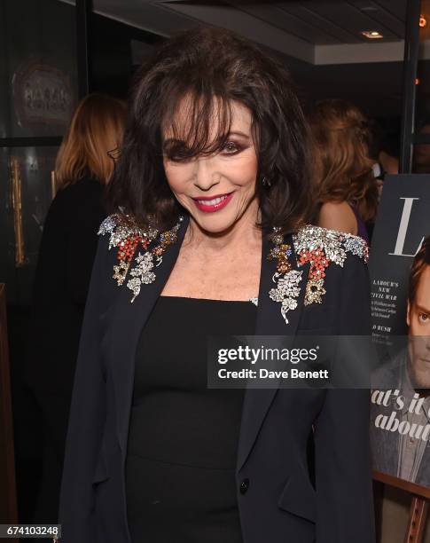 Joan Collins attends the Spectator Life 5th Birthday Party at the Hari Hotel on April 27, 2017 in London, England.