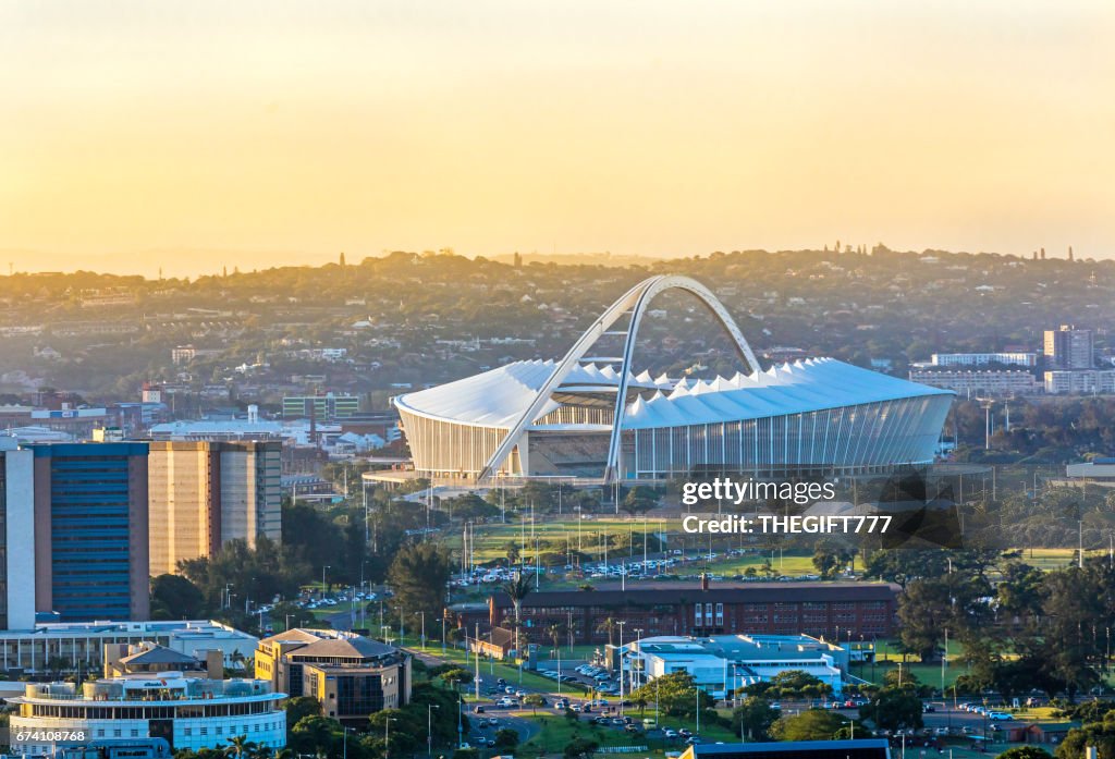 Moses Mabhida Stadion in Durban von oben