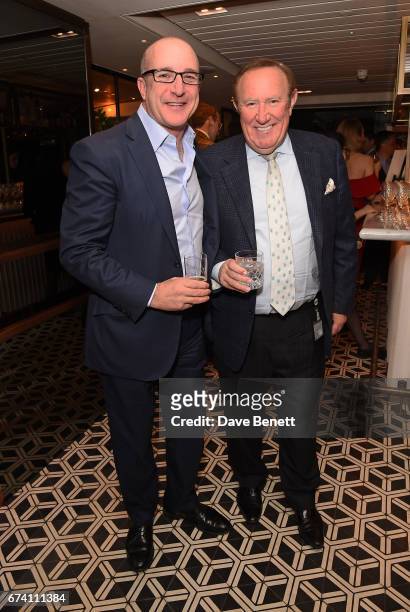 Paul McKenna and Andrew Neil attend the Spectator Life 5th Birthday Party at the Hari Hotel on April 27, 2017 in London, England.