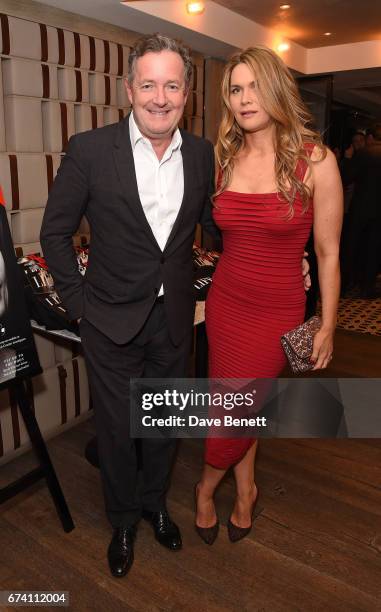 Piers Morgan and Celia Walden attend the Spectator Life 5th Birthday Party at the Hari Hotel on April 27, 2017 in London, England.