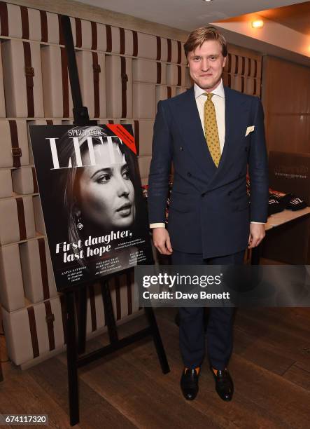 Tom Chamberlin attends the Spectator Life 5th Birthday Party at the Hari Hotel on April 27, 2017 in London, England.