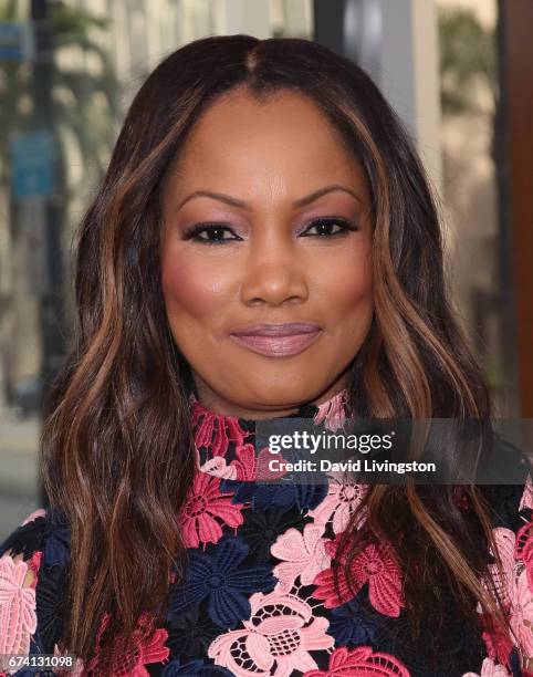 Actress/host Garcelle Beauvais poses at Hollywood Today Live at W Hollywood on April 27, 2017 in Hollywood, California.