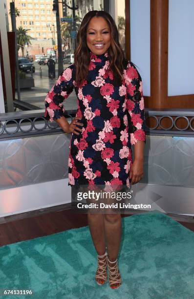 Actress/host Garcelle Beauvais poses at Hollywood Today Live at W Hollywood on April 27, 2017 in Hollywood, California.