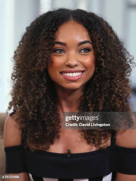 Actress Logan Browning visits Hollywood Today Live at W Hollywood on April 27, 2017 in Hollywood, California.