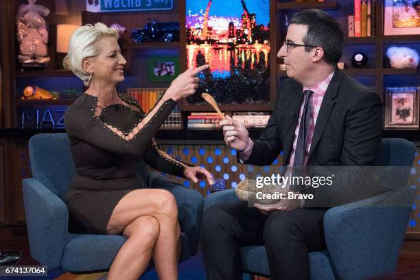 Pictured : Dorinda Medley and John Oliver --