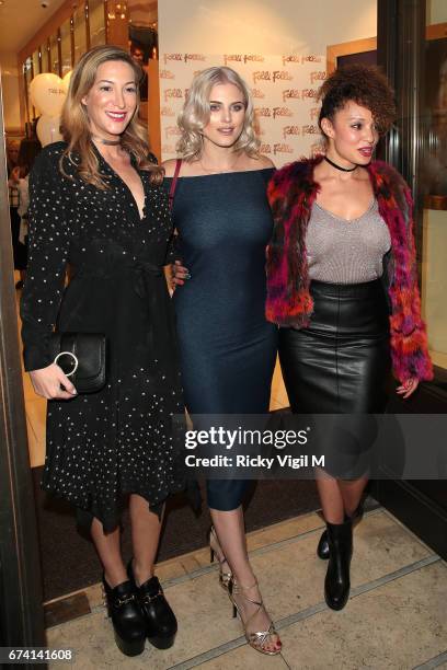 Laura Pradelska and Ashley James attend Folli Follie - #BeSpringReady party on April 27, 2017 in London, England.