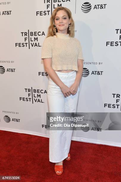 Actor Jane Levy attends the "There's... Johnny!" Premiere during the 2017 Tribeca Film Festival at SVA Theater on April 27, 2017 in New York City.