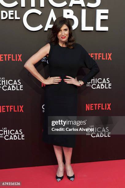 Actress Elia Galera attends 'Las Chicas Del Cable' premiere at the Callao cinema on April 27, 2017 in Madrid, Spain.