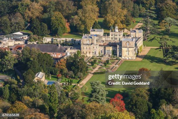 Aerial photograph of Wilton House, official residence of the Earls of Pembroke on October 20, 2010. This Palladium style country house is surrounded...