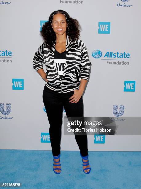 Alicia Keys attends "We Day" California 2017 at The Forum on April 27, 2017 in Inglewood, California.