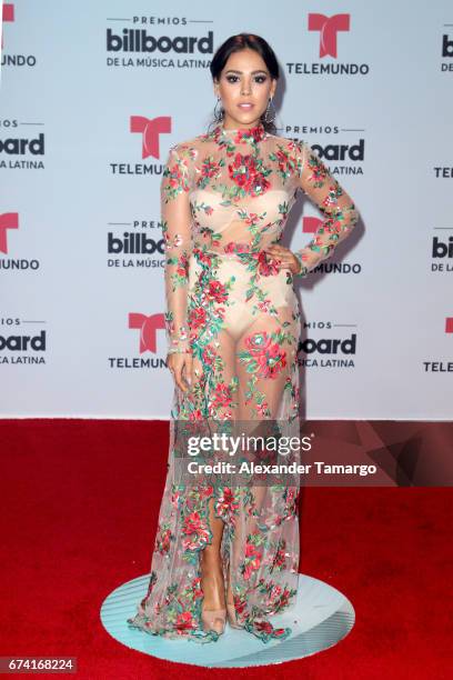 Danna Paola attends the Billboard Latin Music Awards at Watsco Center on April 27, 2017 in Coral Gables, Florida.