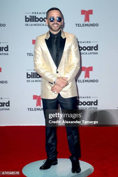 Yandel attends the Billboard Latin Music Awards at Watsco Center on April 27, 2017 in Coral Gables, Florida.