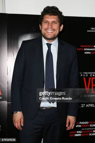 Director Giuseppe Alessio Nuzzo attends a photocall for 'Le Verita' on April 27, 2017 in Rome, Italy.