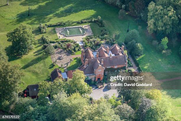 Aerial View of the Grade 2 listed, Welders House on September 23, 2008. This Artisan Mannerist style house was built in 1899 for Charles Thomson...