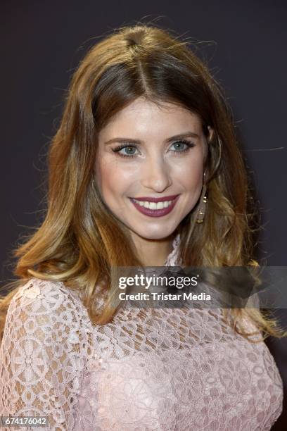 Cathy Hummels attends the spring cocktail hosted by Mazda and InTouch magazine at Mazda Pop Up-Store on April 27, 2017 in Duesseldorf, Germany.