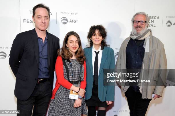 Brennan Brown, Golrokh Masayebi, Amy Heckerling and Udi Aloni attend Awards Night during the 2017 Tribeca Film Festival at BMCC Tribeca PAC on April...