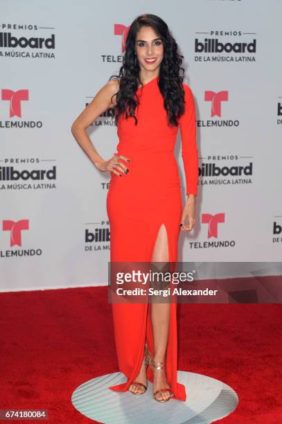 Sandra Echeverría attends the Billboard Latin Music Awards at Watsco Center on April 27, 2017 in Coral Gables, Florida.