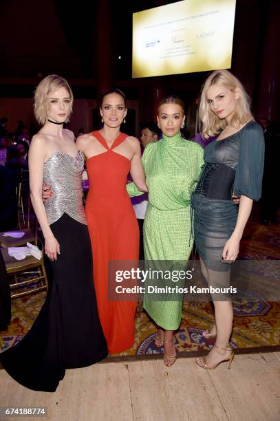 Ambassador Coco Rocha, DKMS founder Katharina Harf, recording artist Rita Ora, and model Andreja Pejic attend 11th Annual DKMS "BIG LOVE" Gala on...