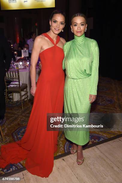 Founder Katharina Harf and recording artist Rita Ora attend 11th Annual DKMS "BIG LOVE" Gala on April 27, 2017 in New York City.