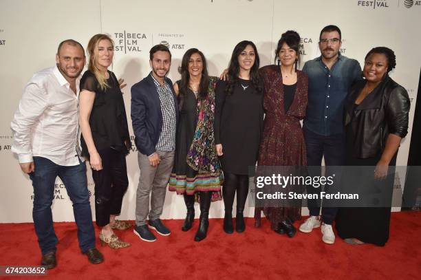 Shaul Schwarz, Amy Berg, Jennifer Tiexier, Sarita Khurana, Smriti Mundhra, Jennifer Tiexiera, Zachary Quinto and Alexandra Hannibal attend Awards...