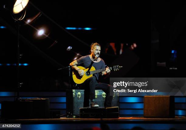 Ricardo Arjona performs onstage at the Billboard Latin Music Awards at Watsco Center on April 27, 2017 in Coral Gables, Florida.