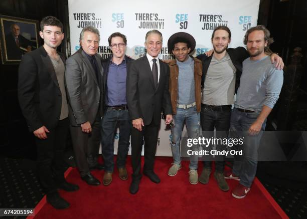 Actors Ian Nelson, Paul Reiser, Director David Gordon Green, Tony Danza, Camrus Johnson, Johnny Ferro and David Hoffman attend Seeso's...