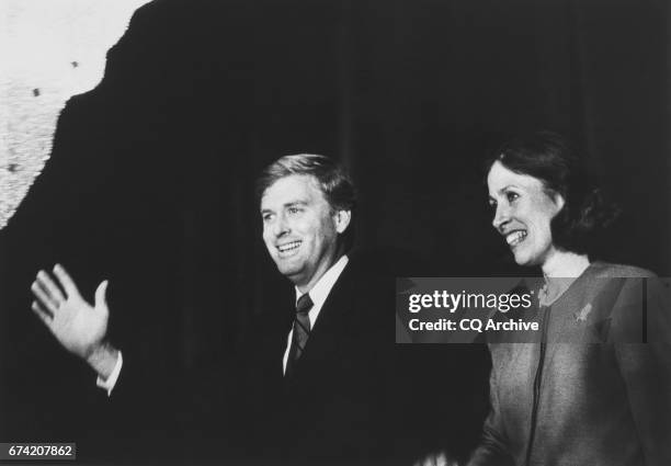 Marilyn Tucker and Vice President Dan Quayle. 1989