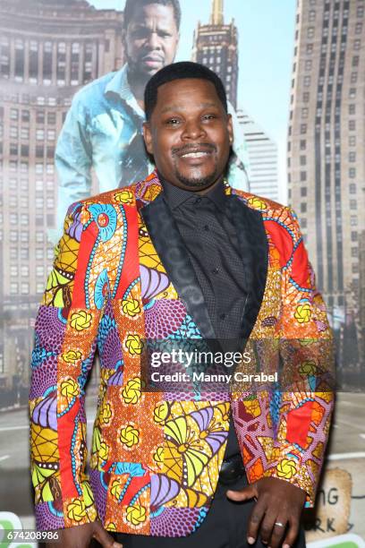 Hassan Oliver attends "The Real Unemployed Comedian" Newark Premiere at CityPlex 12 Theater on April 27, 2017 in Newark, New Jersey.