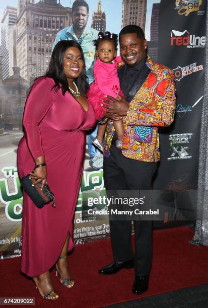 Hassan Oliver and guests attend "The Real Unemployed Comedian" Newark Premiere at CityPlex 12 Theater on April 27, 2017 in Newark, New Jersey.