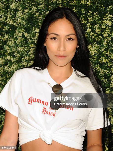 Stephanie Shepherd attends the launch event for "Uncommon James" at Fig & Olive on April 27, 2017 in West Hollywood, California.