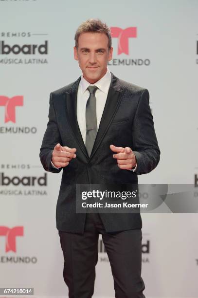 Carlos Ponce attends the Billboard Latin Music Awards at Watsco Center on April 27, 2017 in Miami, Florida.