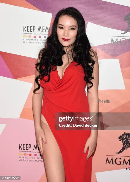 Singer Manika Ward attends Keep Memory Alive's 21st annual "Power of Love Gala" benefit for the Cleveland Clinic Lou Ruvo Center for Brain Health...