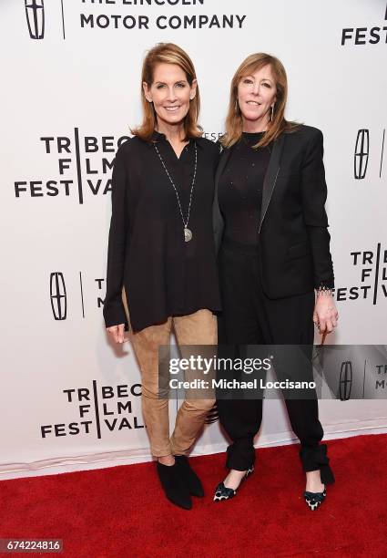 Director Perri Peltz and Tribeca Film Festival Co-Founder Jane Rosenthal attend the HBO Documentary screening of "Warning: This Drug May Kill You" at...