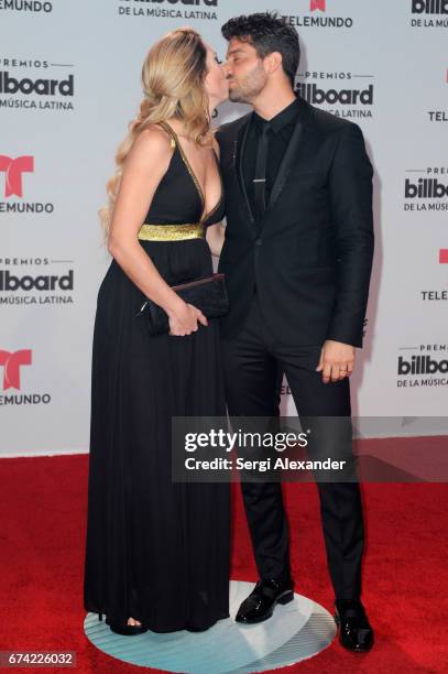 Caroline and David Chocarro attend the Billboard Latin Music Awards at Watsco Center on April 27, 2017 in Coral Gables, Florida.