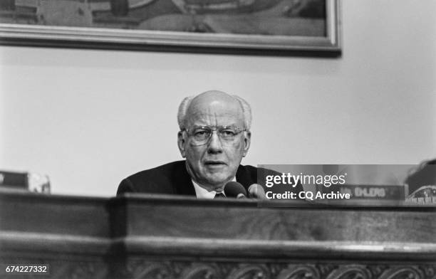 Rep. Vern Ehlers, R-Mich., at contested election hearing on Feb. 26, 1997.