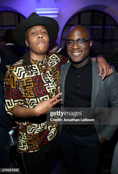 Actor Lena Waithe and director Barry Jenkins attend Netflix Dear White People S1, premiere LA screening 2017 on April 27, 2017 in Los Angeles,...