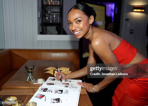 Actor Logan Browning attends Netflix Dear White People S1, premiere LA screening 2017 on April 27, 2017 in Los Angeles, California.