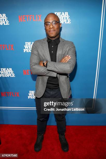 Director Barry Jenkins attends Netflix Dear White People S1, premiere LA screening 2017 on April 27, 2017 in Los Angeles, California.