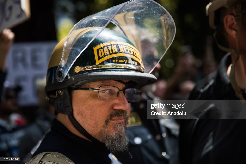 Pro-Donald Trump group holds a rally