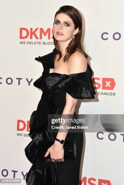 Alexandra Daddario attends the 11th Annual DKMS Big Love Gala at Cipriani Wall Street on April 27, 2017 in New York City.