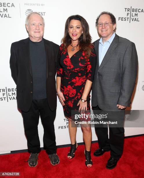 Denis McNamara, Ellen Goldfarb, and Roger Senders attend "Dare to be Different" Premiere during 2017 Tribeca Film Festival on April 27, 2017 in New...