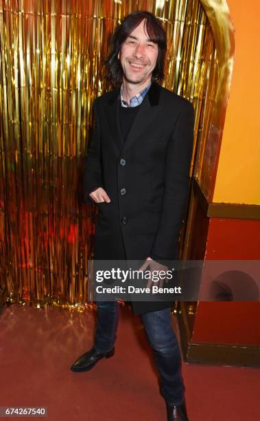 Bobby Gillespie attends the Gucci and i-D party celebrating the Gucci Pre-Fall 2017 campaign at the Mildmay Club in Stoke Newington on April 27, 2017...