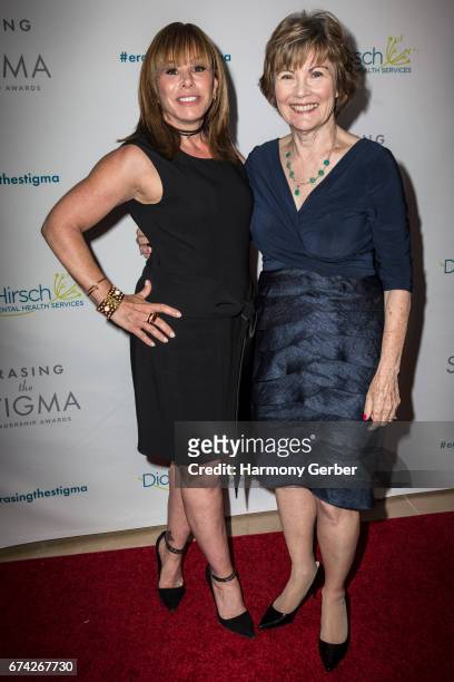 Didi Hirsch President/CEO Kita Curry and Melissa Rivers attend the Didi Hirsch Mental Health Services' 2017 Erasing The Stigma Leadership Awards at...