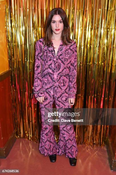 Sai Bennett attends the Gucci and i-D party celebrating the Gucci Pre-Fall 2017 campaign at the Mildmay Club in Stoke Newington on April 27, 2017 in...