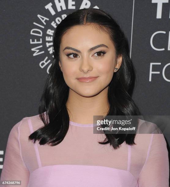 Actress Camila Mendes arrives at the 2017 PaleyLive LA Spring Season "Riverdale" Screening And Conversation at The Paley Center for Media on April...