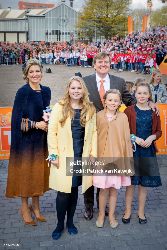 The Dutch Royal Family Attend King's Day In Tilburg