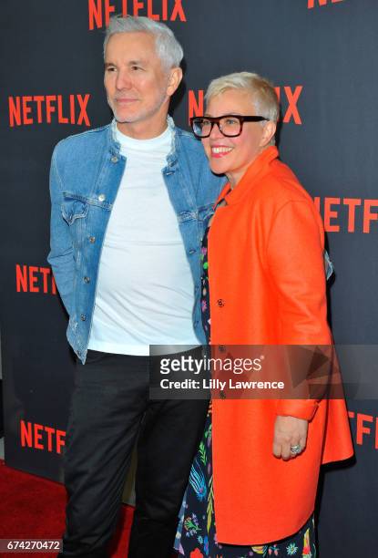 Director Baz Luhrmann and his wife Catherine Martin attend For Your Consideration event for Netflix's "The Get Down" - Roaming Red Carpet at Saban...