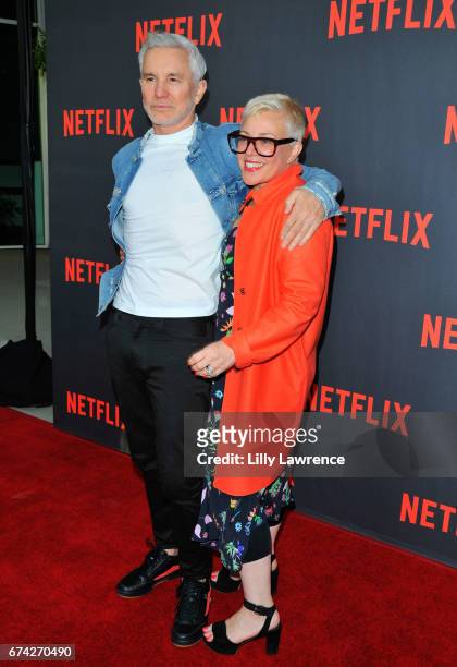 Director Baz Luhrmann and his wife Catherine Martin attend For Your Consideration event for Netflix's "The Get Down" - Roaming Red Carpet at Saban...