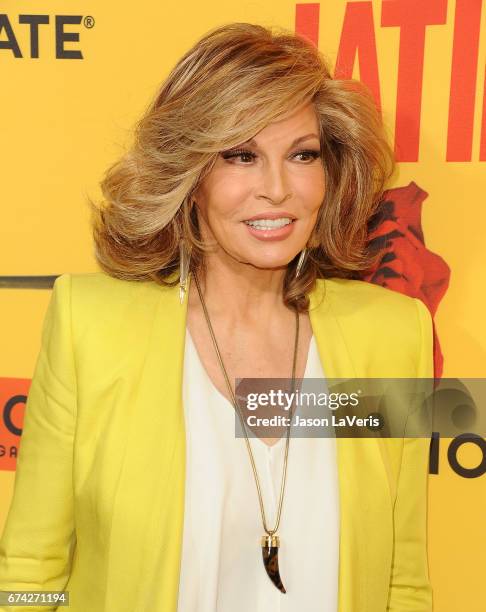 Actress Raquel Welch attends the premiere of "How to Be a Latin Lover" at ArcLight Cinemas Cinerama Dome on April 26, 2017 in Hollywood, California.