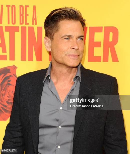 Actor Rob Lowe attends the premiere of "How to Be a Latin Lover" at ArcLight Cinemas Cinerama Dome on April 26, 2017 in Hollywood, California.